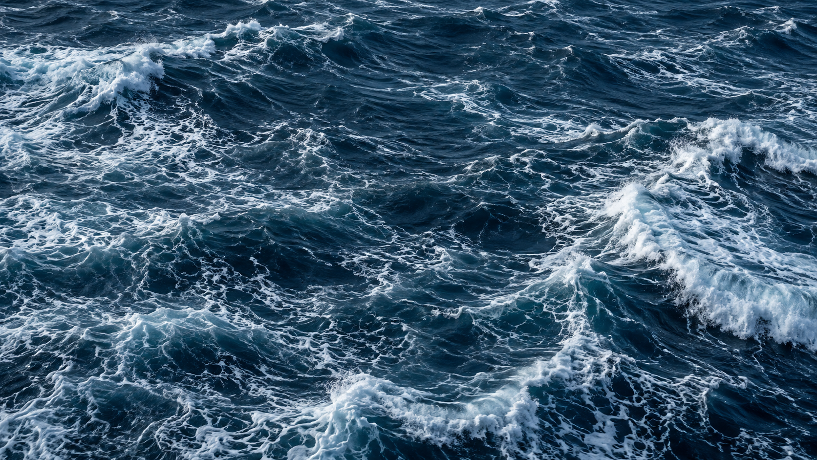 Turbulent open water
