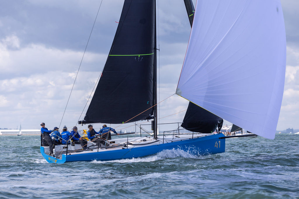 Cape 31 racing under sail