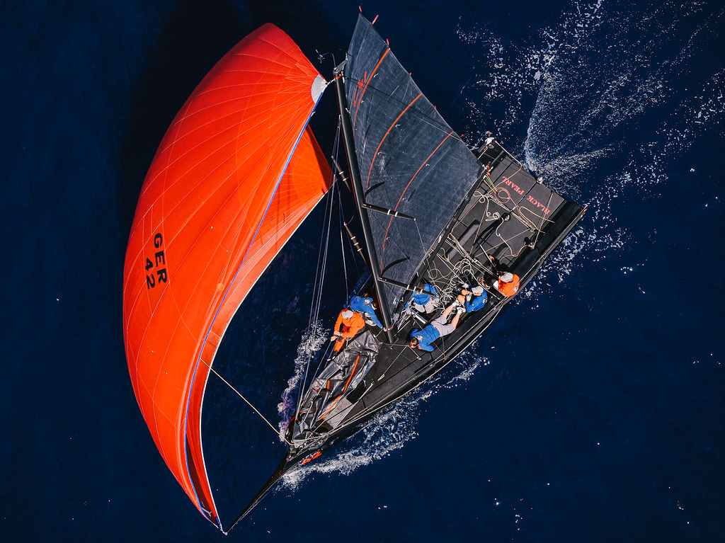 Cape 31 racing under sail