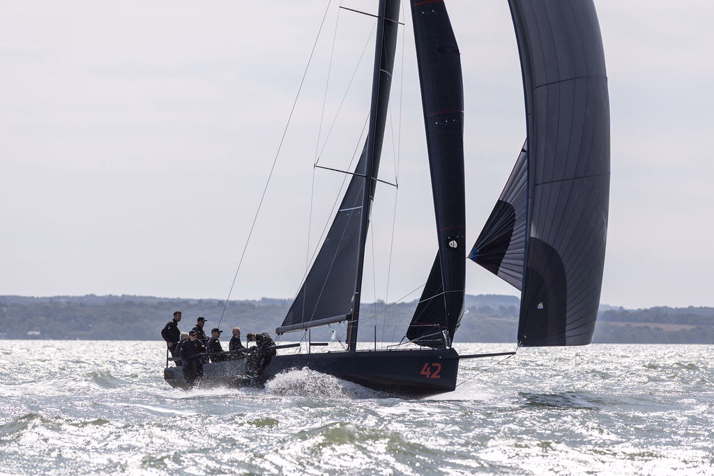 Cape 31 racing under sail
