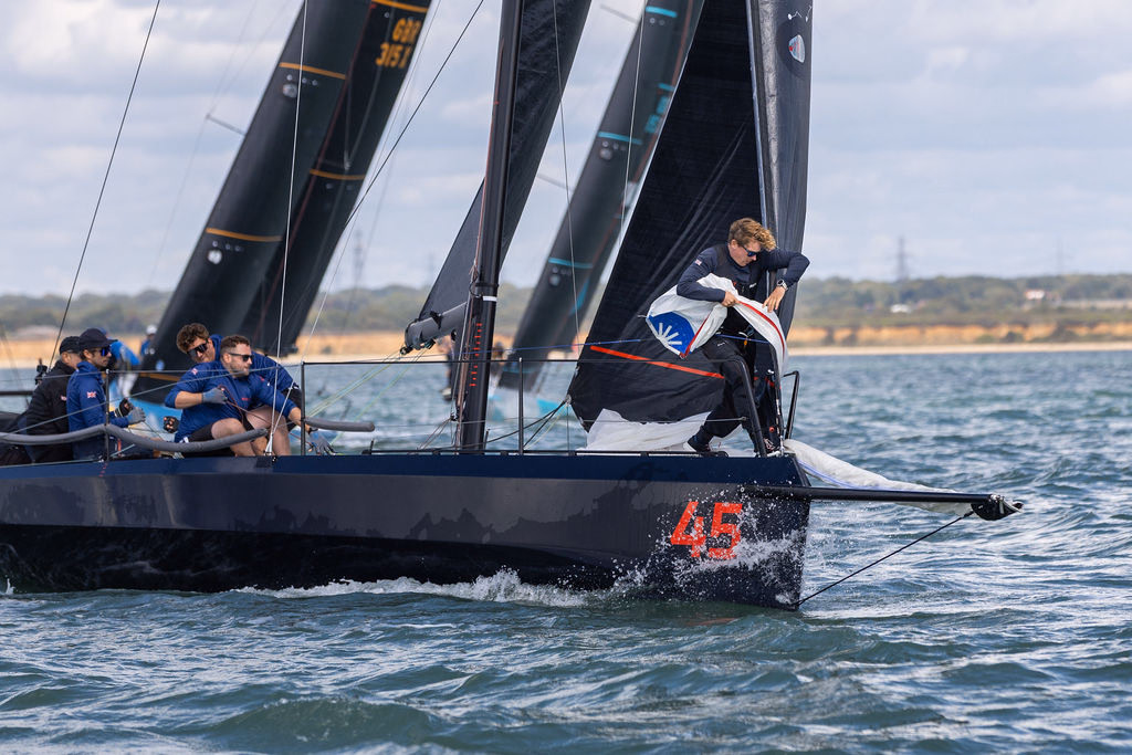 Cape 31 racing under sail